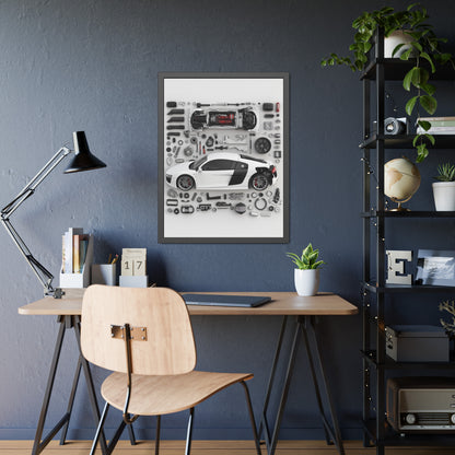 Audi r8 Framed Poster US