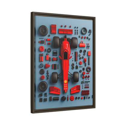 F1 Framed Canvas