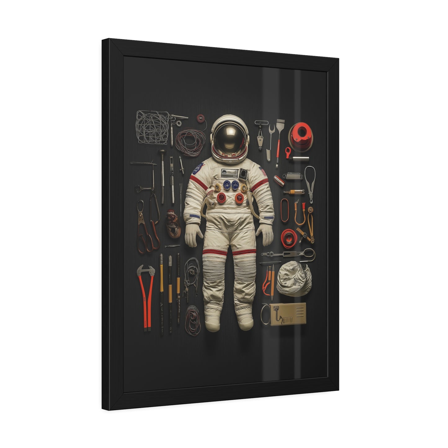 Astronaut Tools Framed Poster