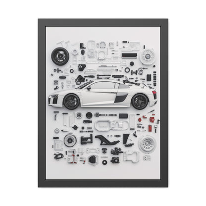 Audi R8 Framed Poster US