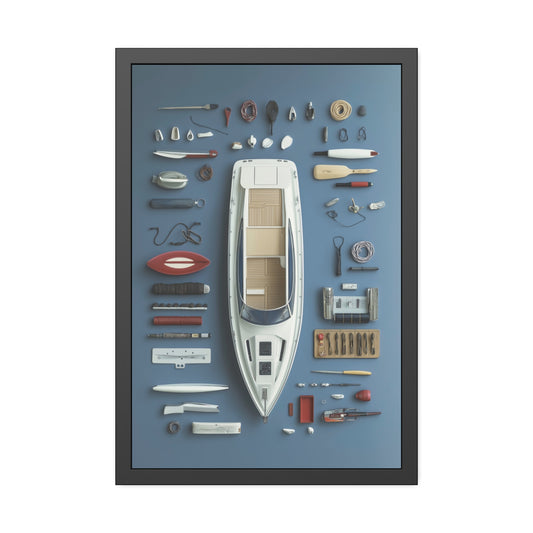 Fast Boat Framed Poster US
