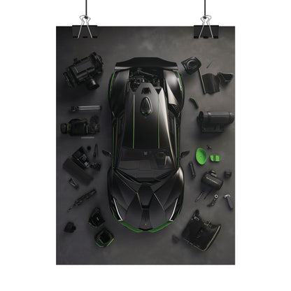 Black Lambo Rolled Poster