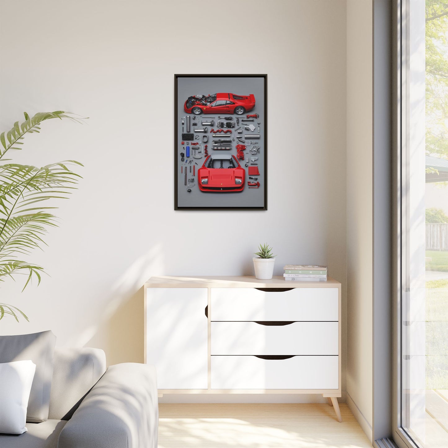 Prototype Classic Ferrari Framed Canvas
