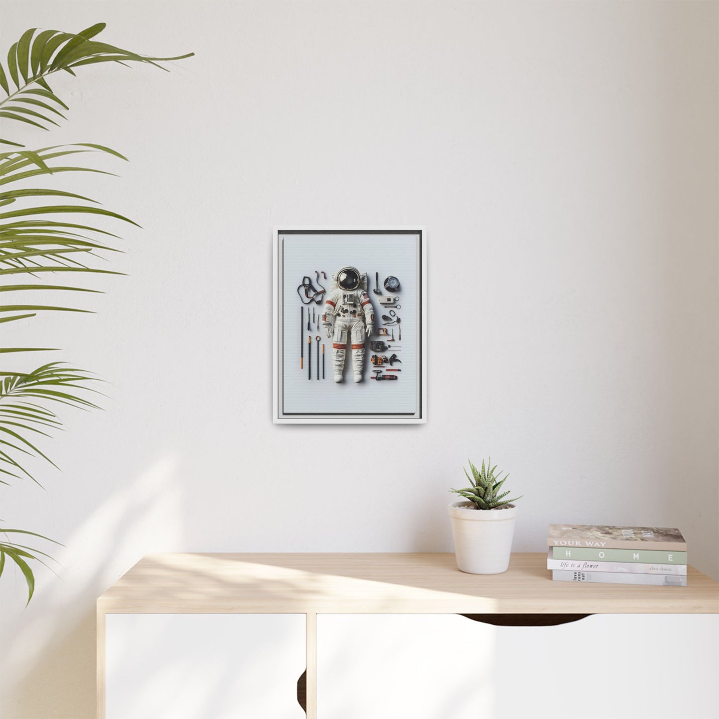 Astronaut Apollo Framed Canvas