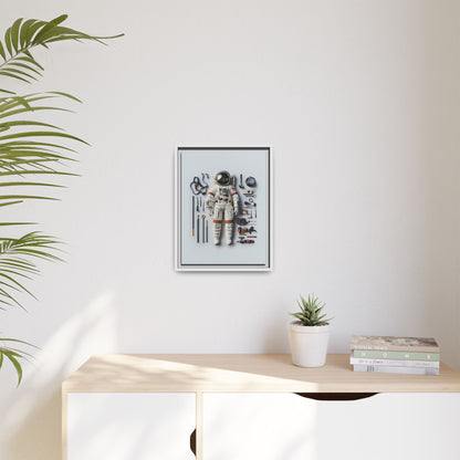 Astronaut Apollo Framed Canvas