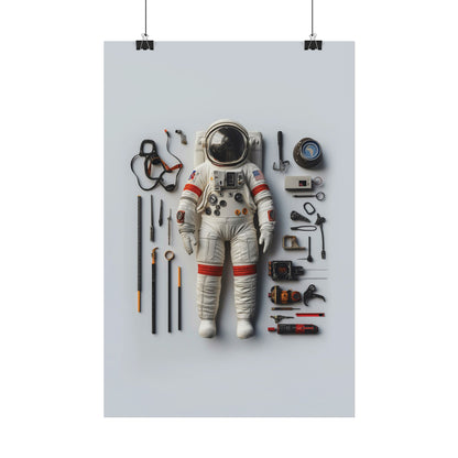 Astronaut Apollo Rolled Poster
