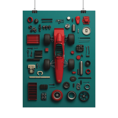 F1 Classic Van Rolled Poster