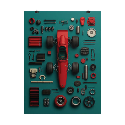 F1 Classic Van Rolled Poster