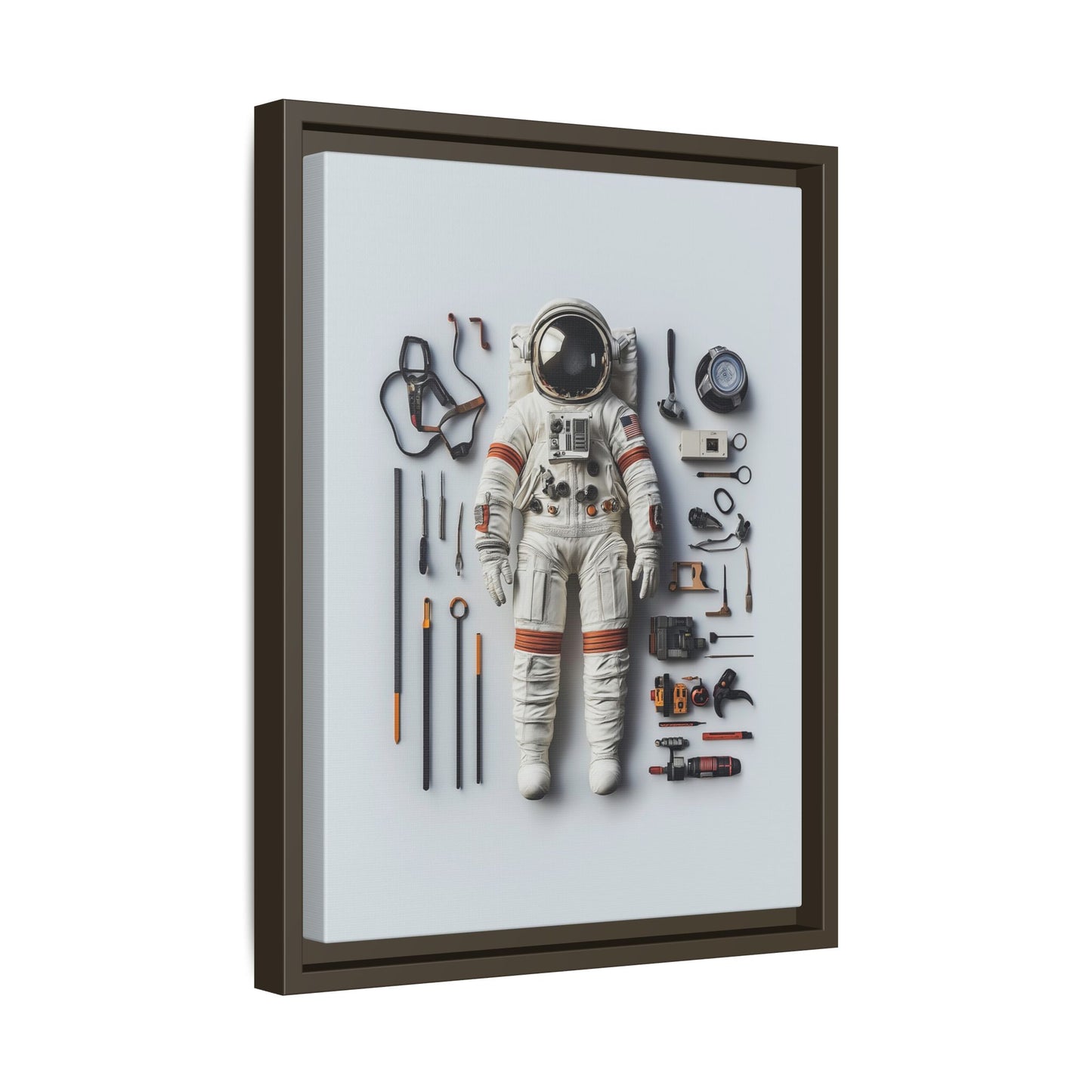 Astronaut Apollo Framed Canvas