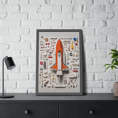 Space Shuttle LEGO Poster US