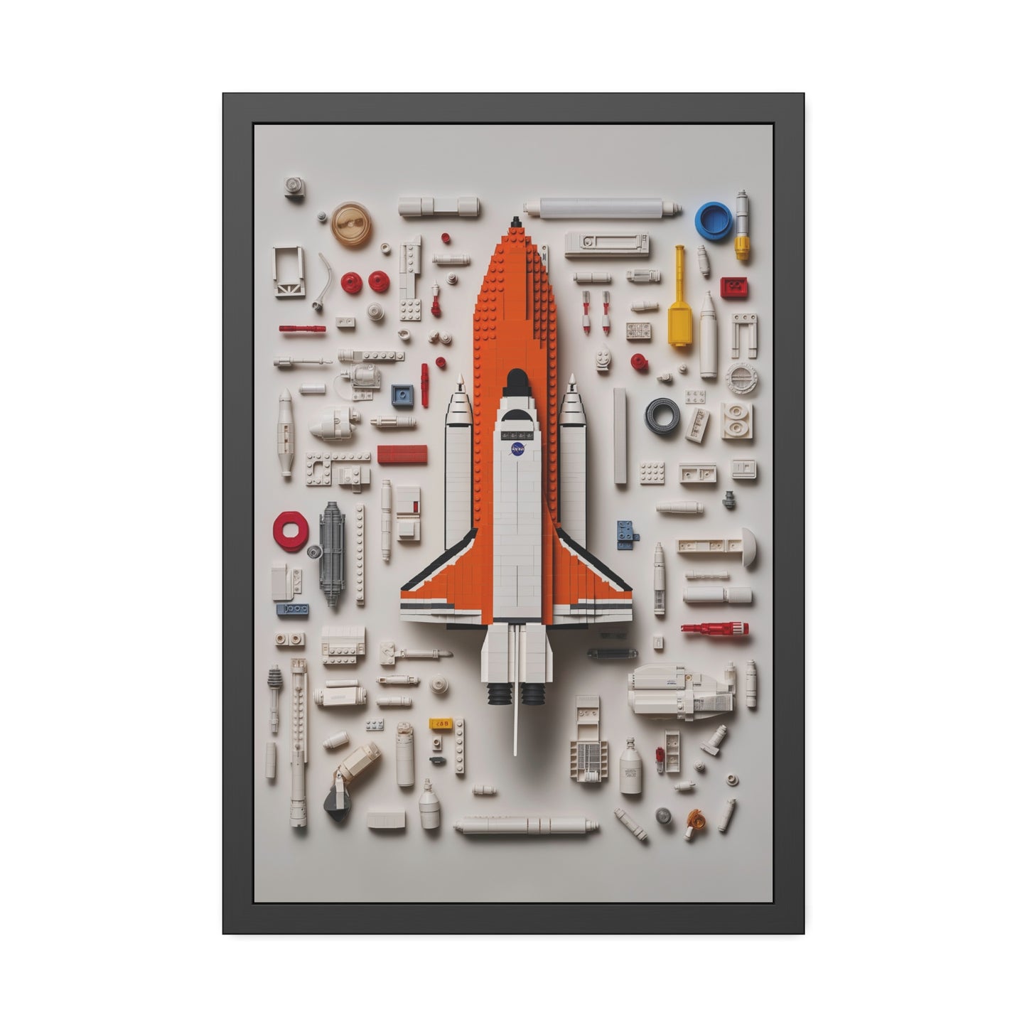 Space Shuttle LEGO Poster US