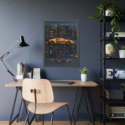 Bugatti Chiron Framed Poster US