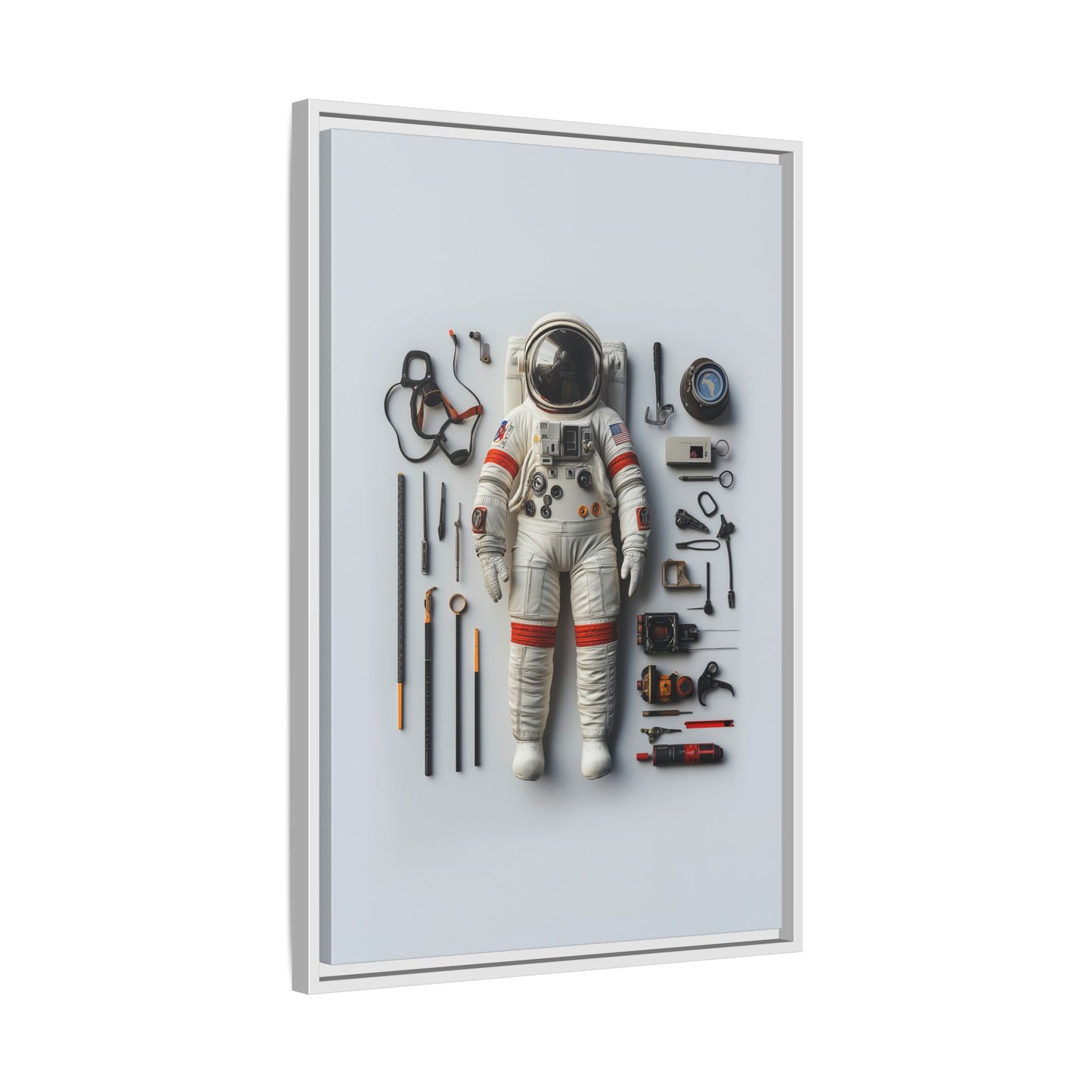 Astronaut Apollo Framed Canvas