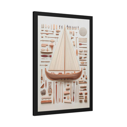 Viking Boat Framed Poster US