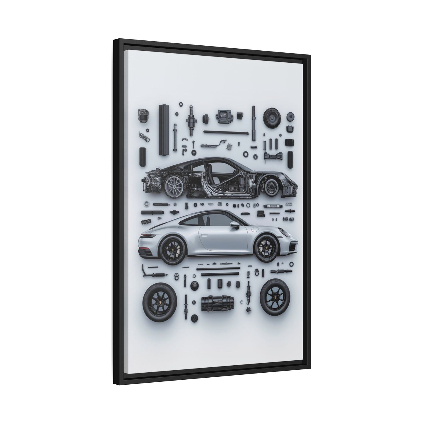 Porsche 911 992 Framed Canvas