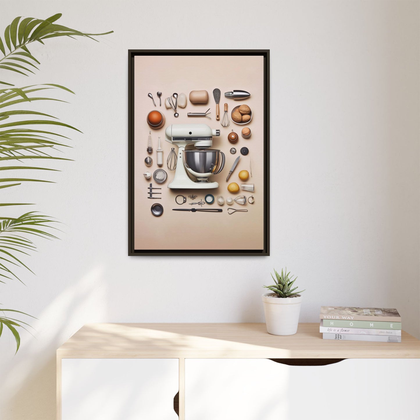 Shaker Shaker Framed Canvas