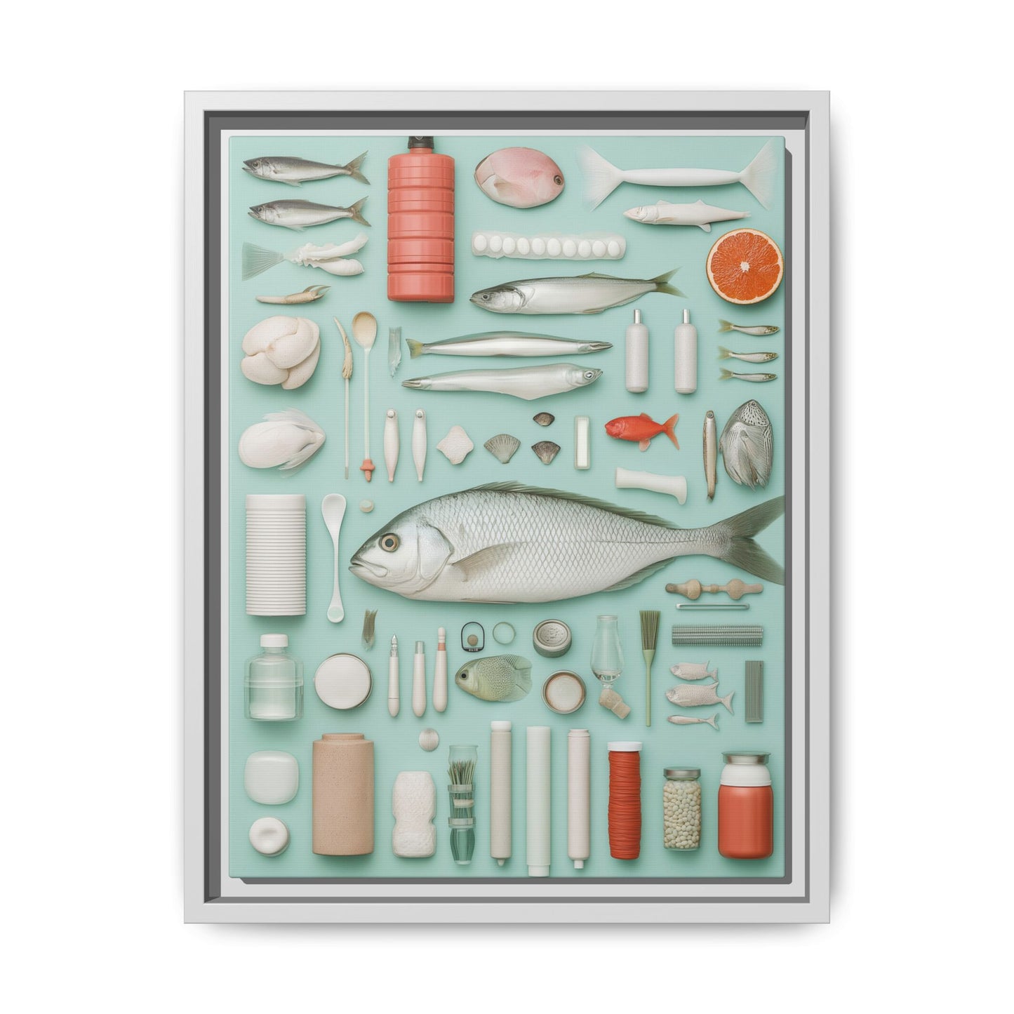 Fish Framed Canvas