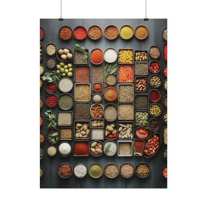 Ingredients Rolled Poster