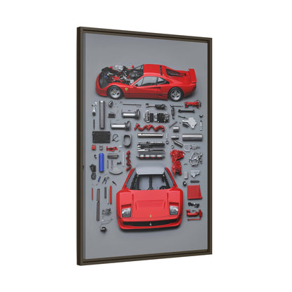 Prototype Classic Ferrari Framed Canvas