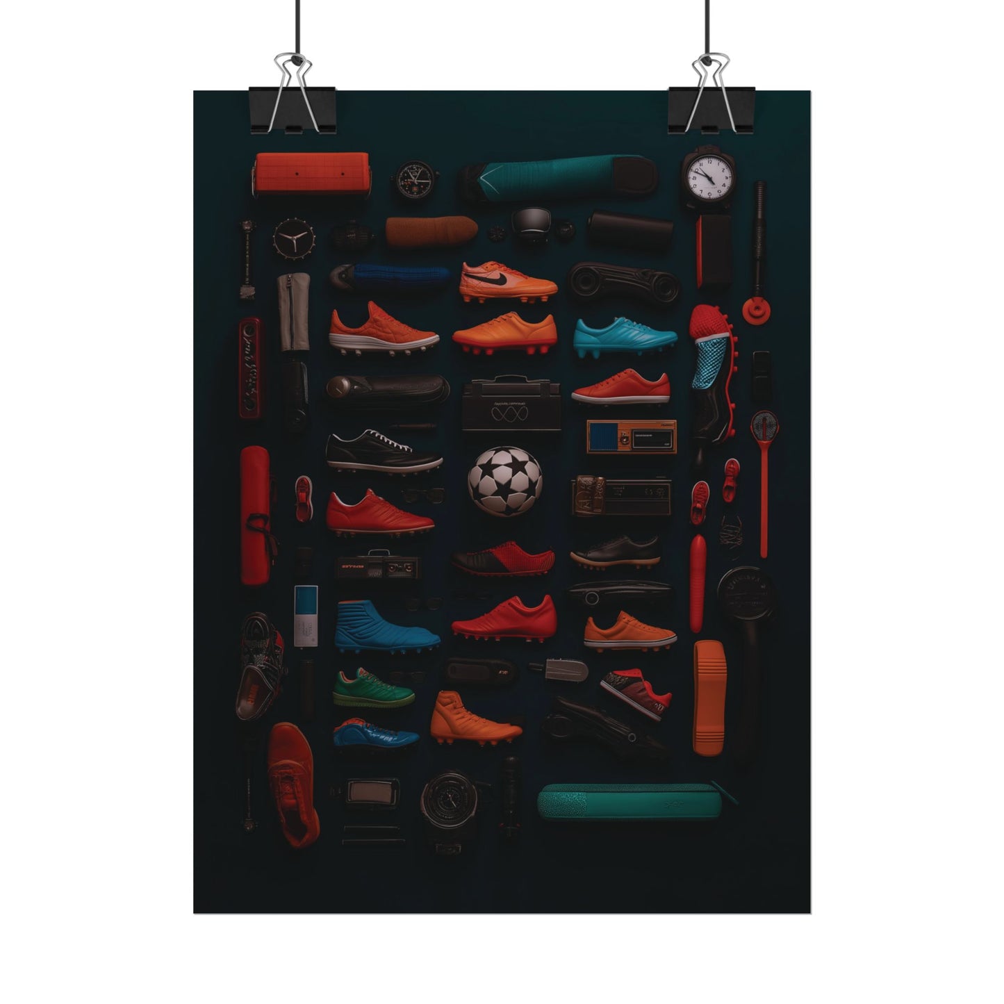 Football Cleats Rolled Poster