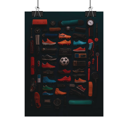 Football Cleats Rolled Poster