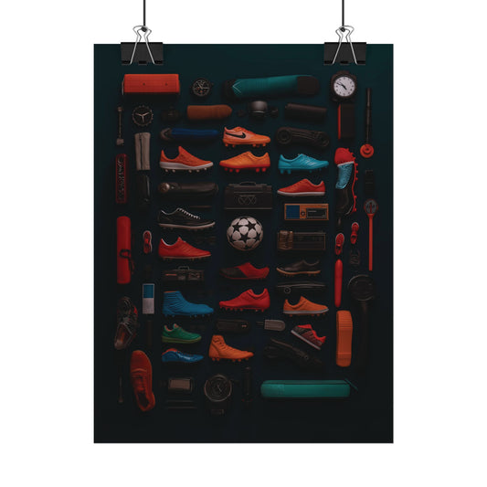 Football Cleats Rolled Poster
