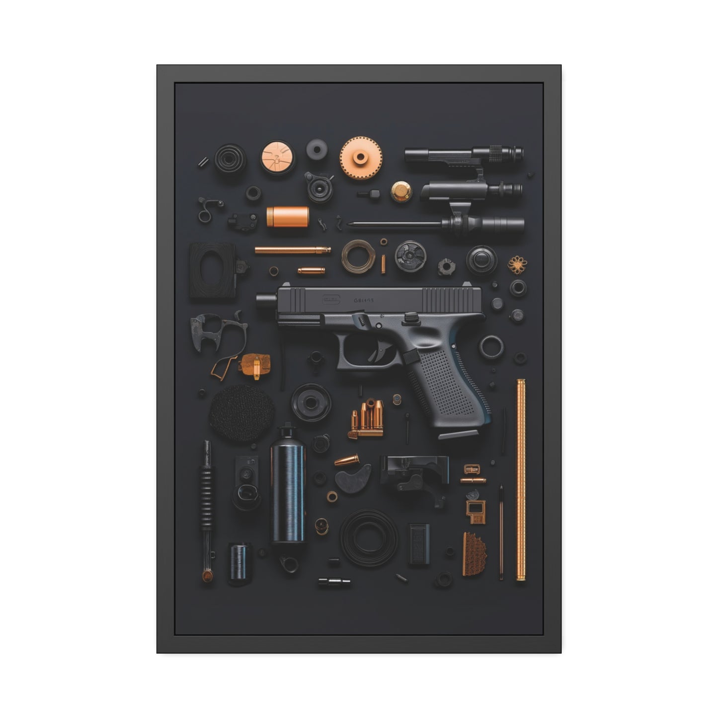 Black Gun_Art Framed Poster US
