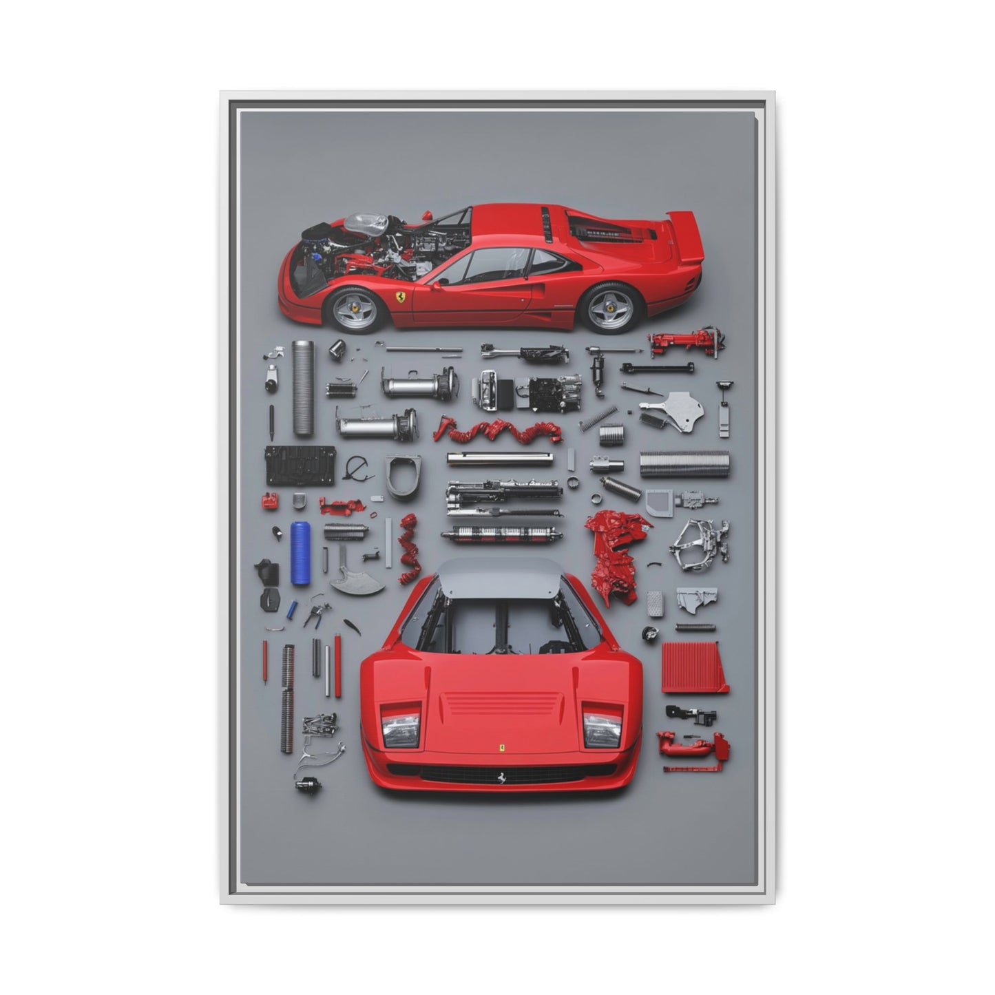 Prototype Classic Ferrari Framed Canvas