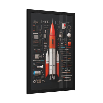 Classic Rocket Framed Poster US