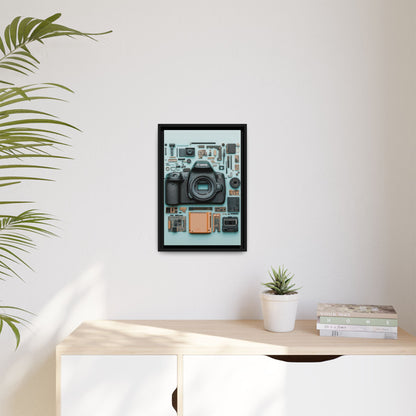 Canon Camera Framed Canvas