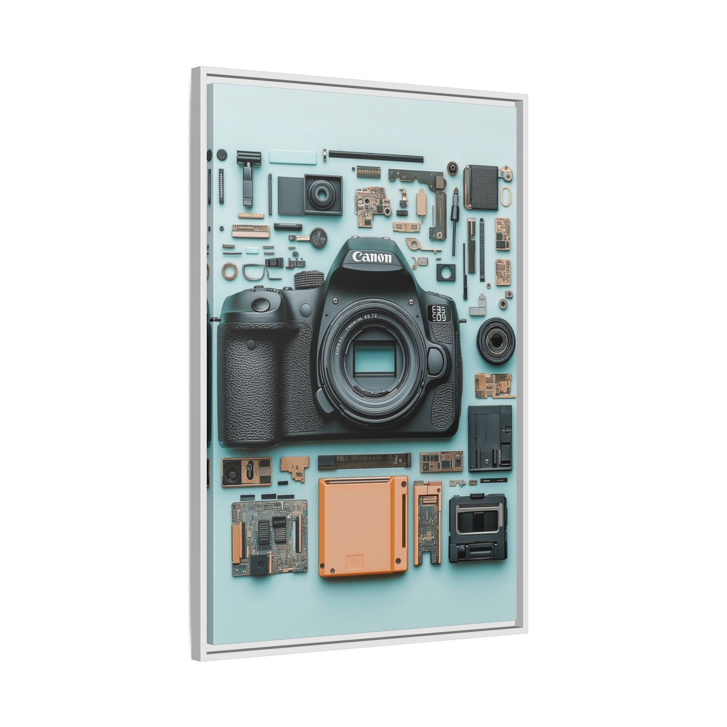 Canon Camera Framed Canvas