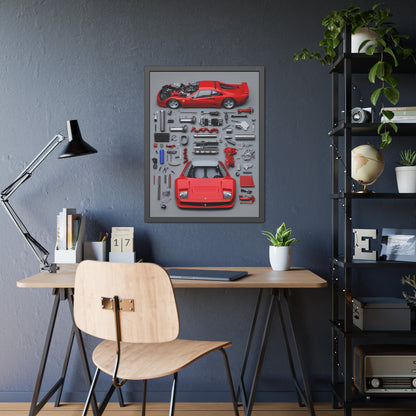 Prototype Classic Ferrari Framed Poster US