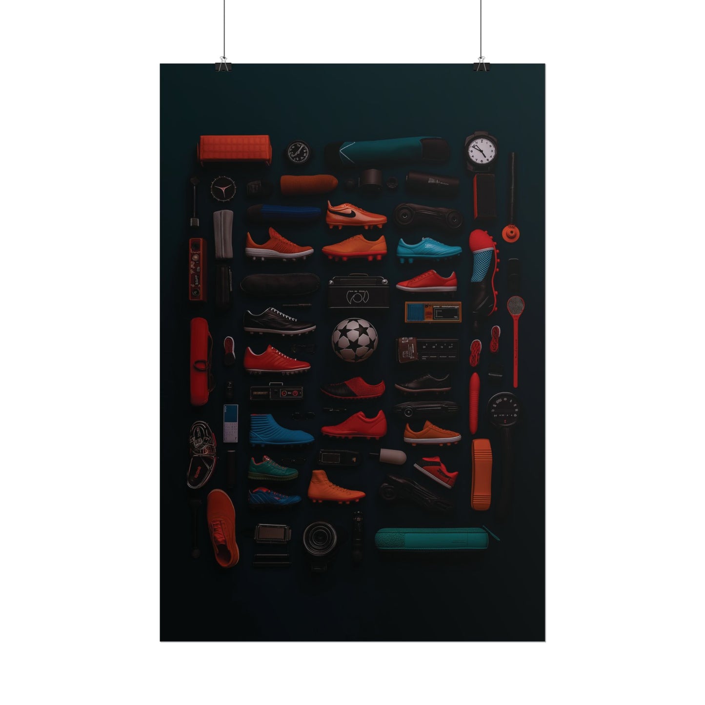 Football Cleats Rolled Poster
