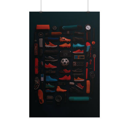 Football Cleats Rolled Poster