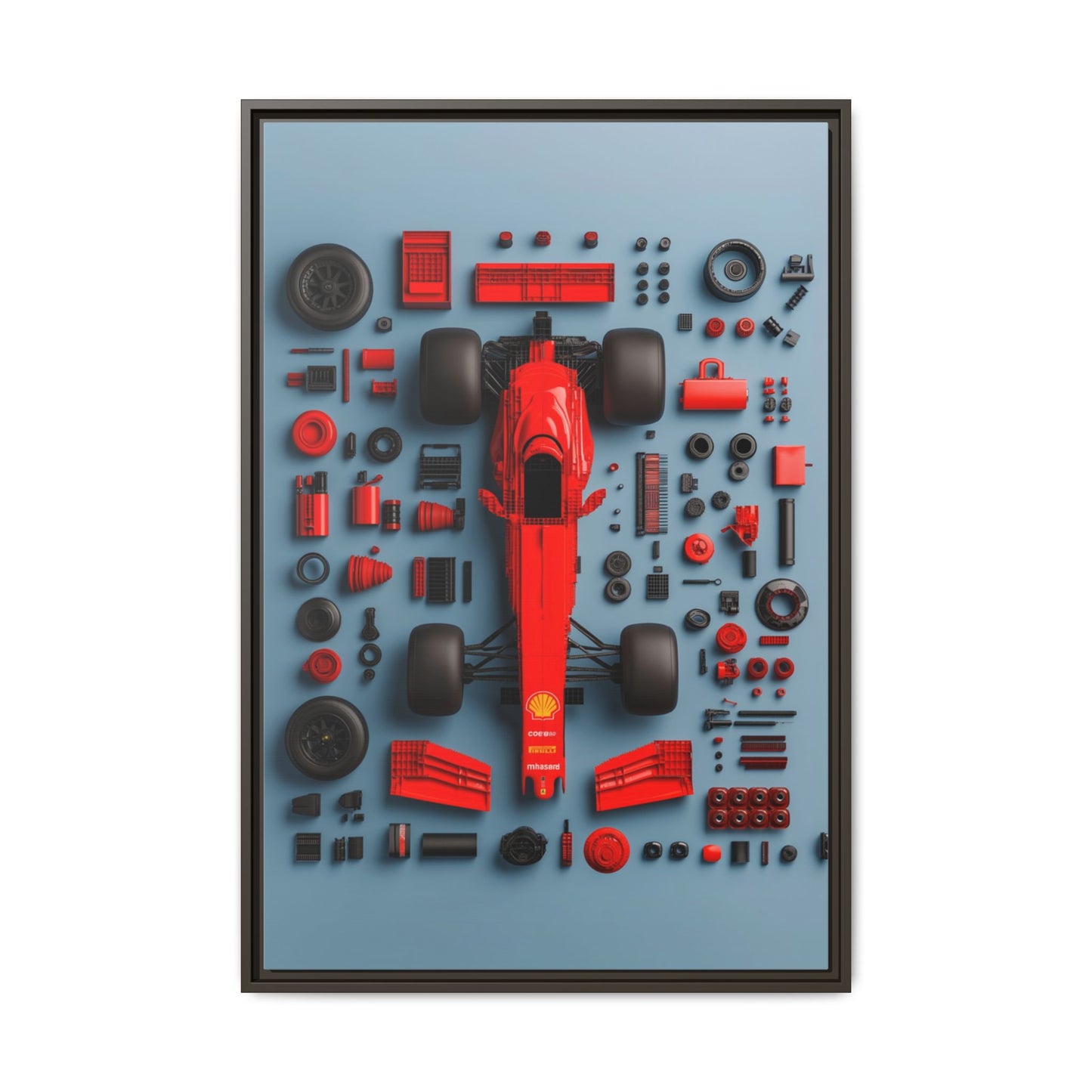 F1 Framed Canvas