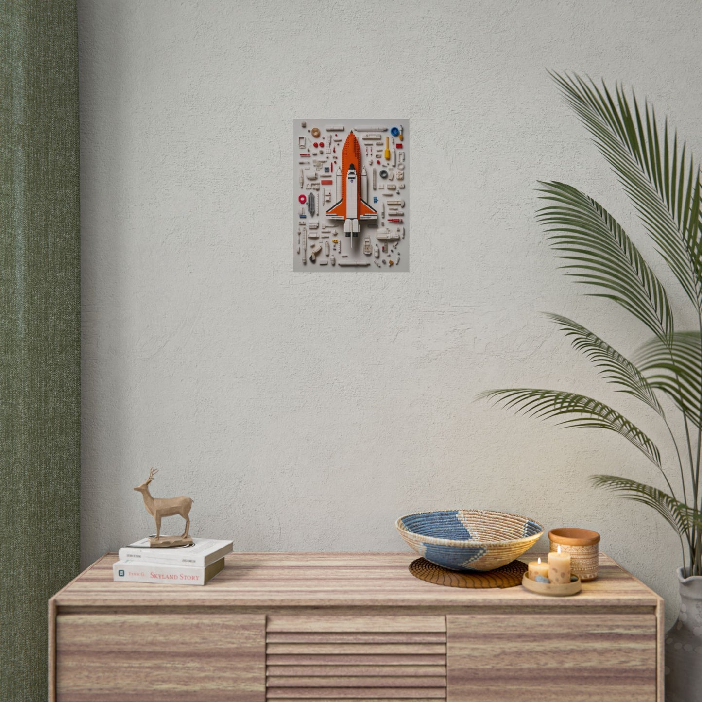 Space Shuttle LEGO Rolled Poster