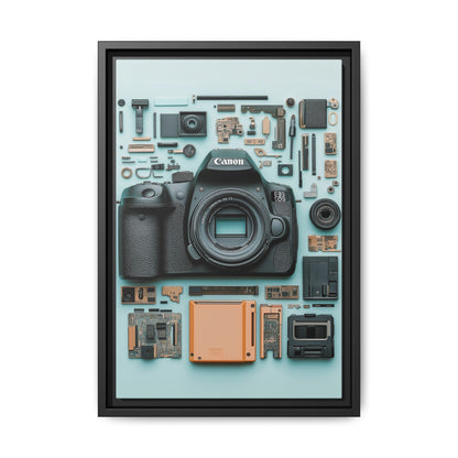 Canon Camera Framed Canvas
