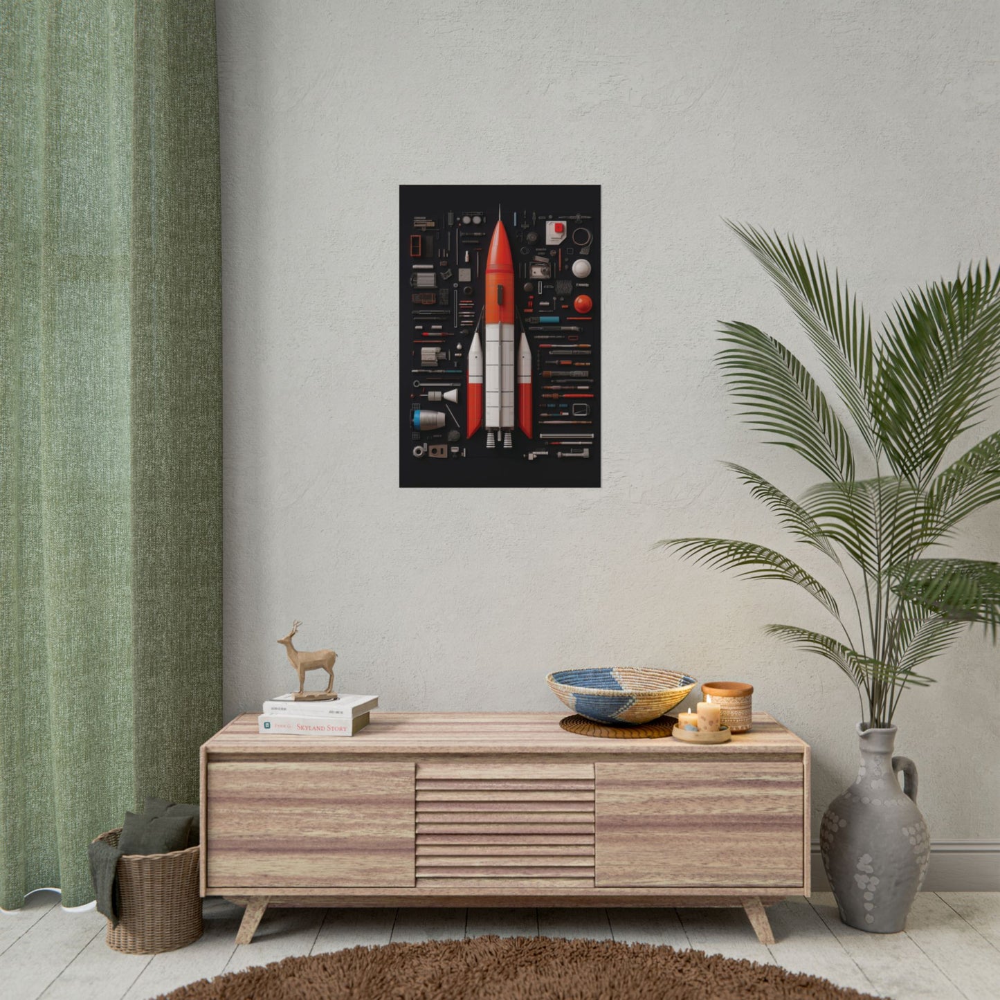 Classic Rocket Rolled Poster