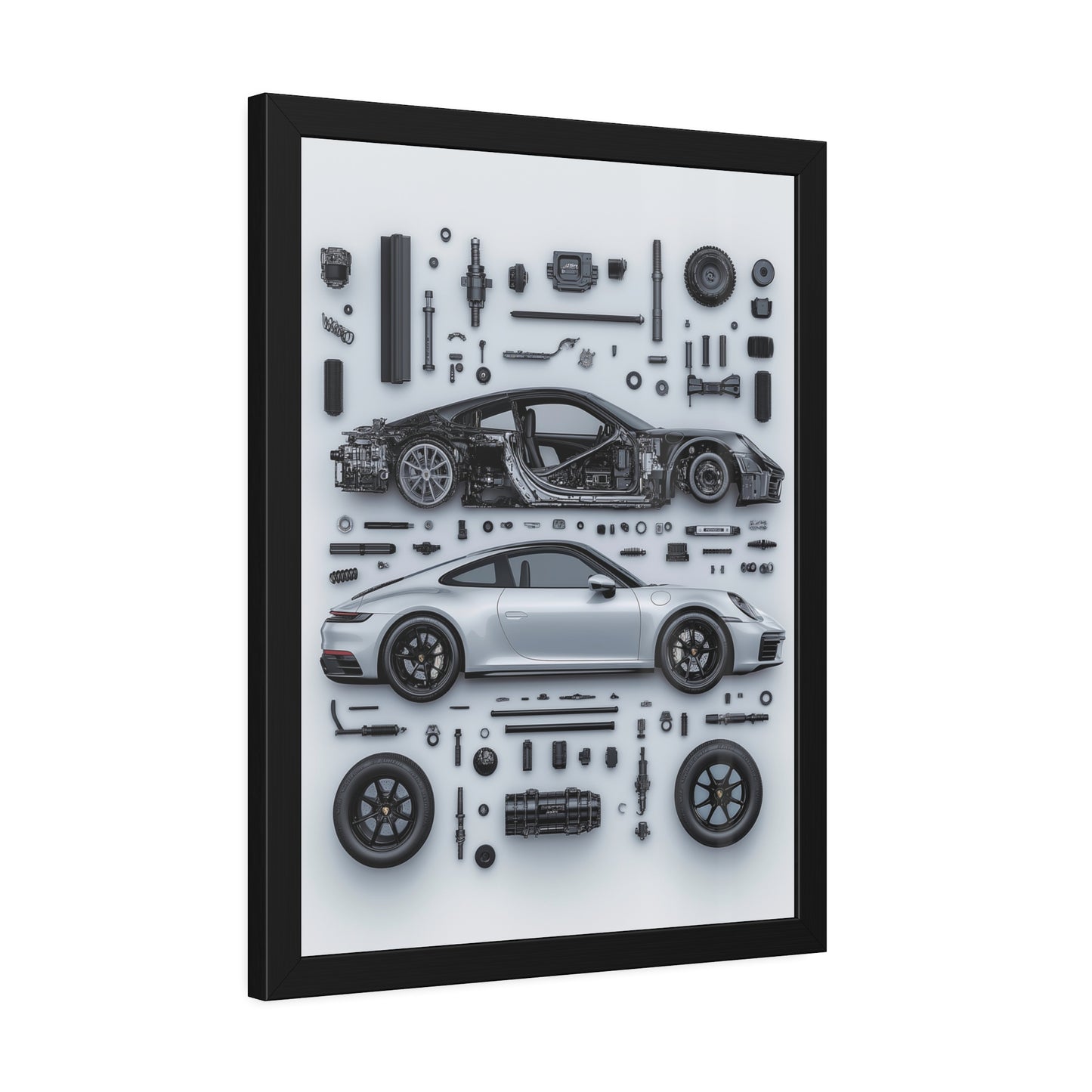 Porsche 911 992 Framed Poster US