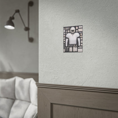 American Football Black Rolled Poster