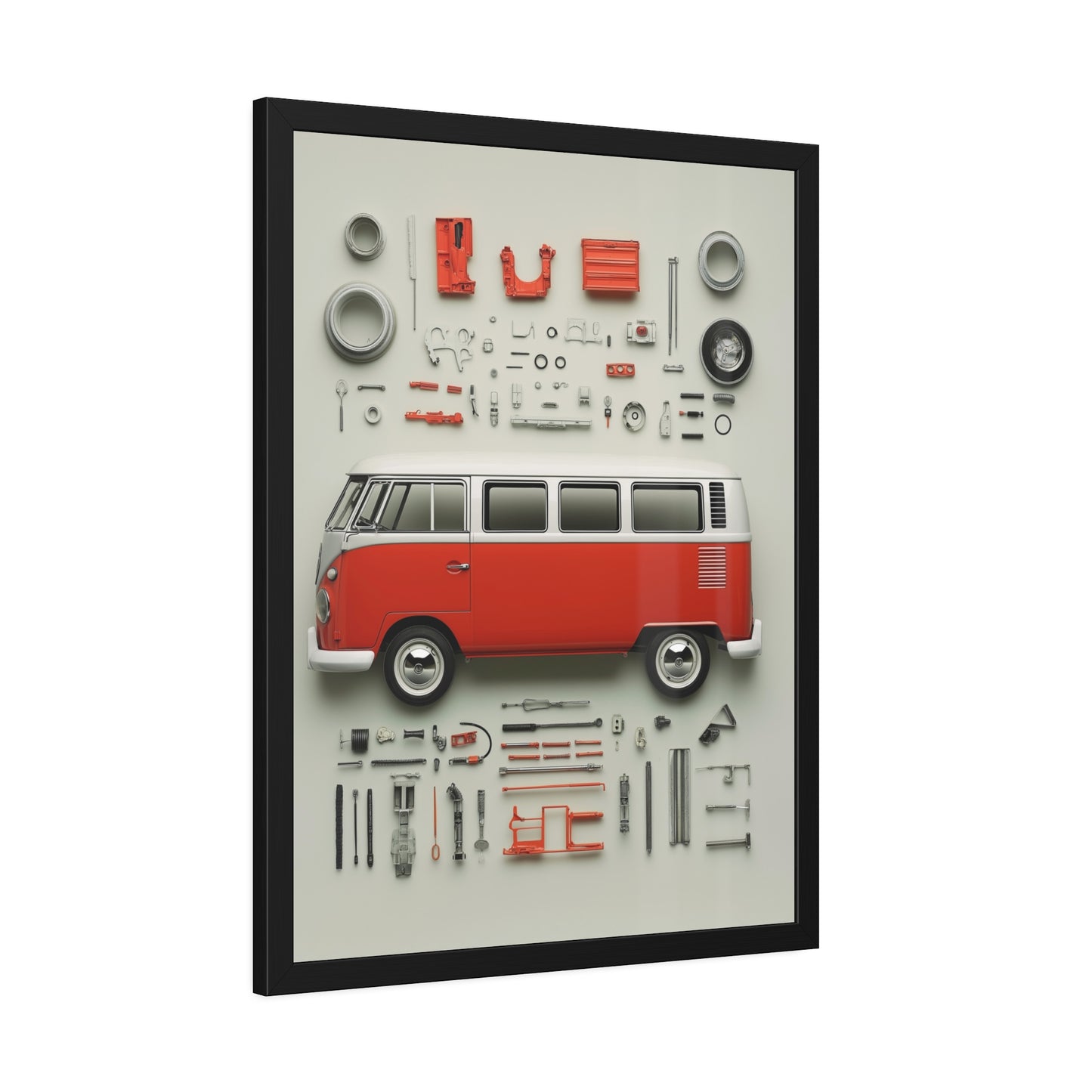 Red Classic Van Framed Poster US