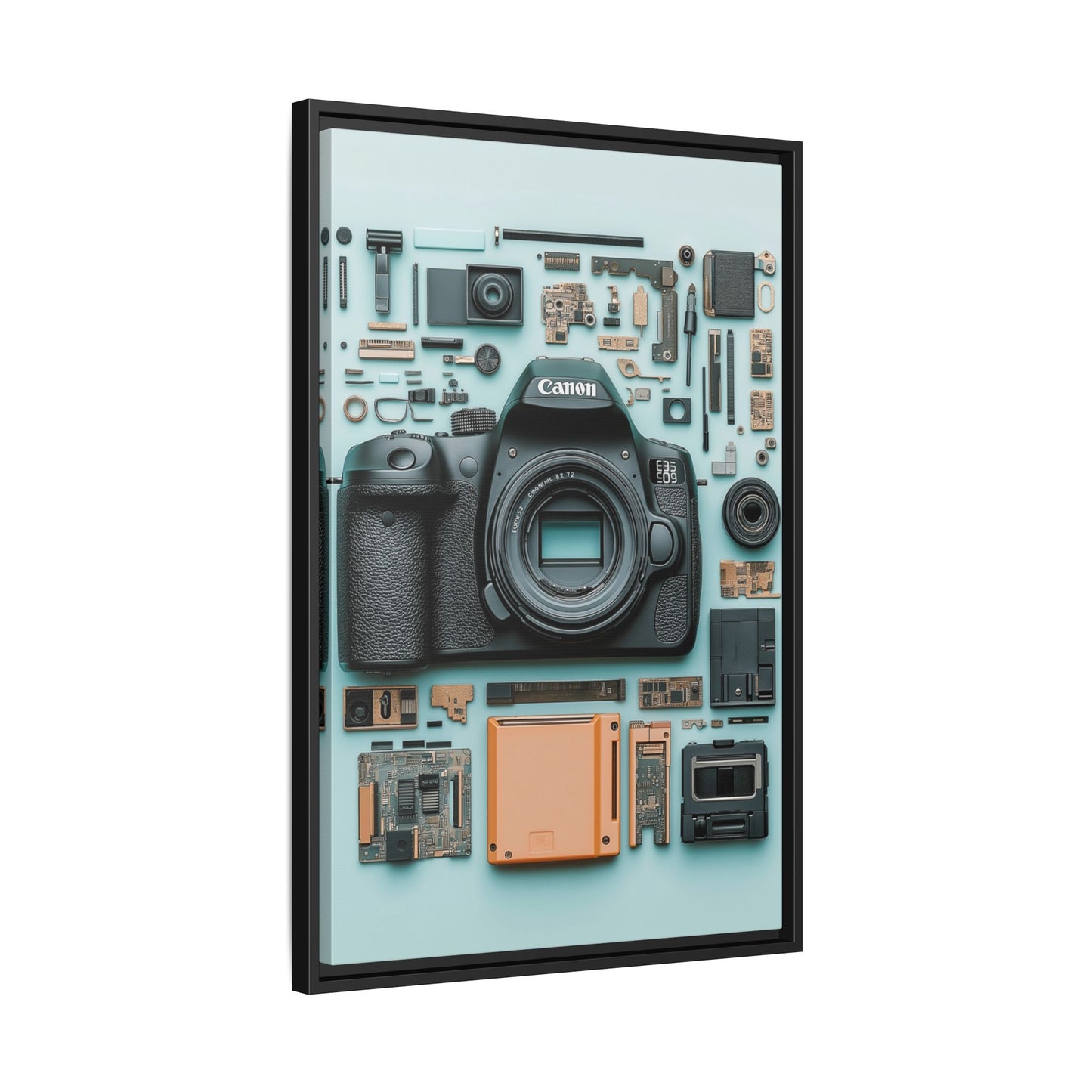 Canon Camera Framed Canvas
