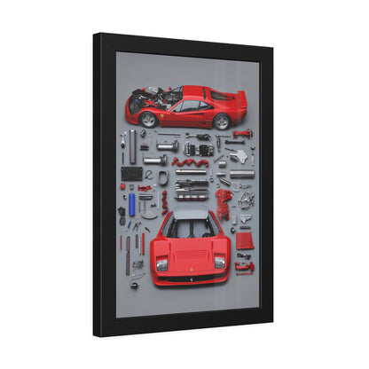 Prototype Classic Ferrari Framed Poster US