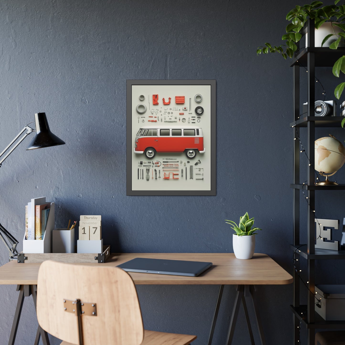 Red Classic Van Framed Poster US