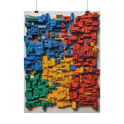 LEGO Blocks Rolled Poster