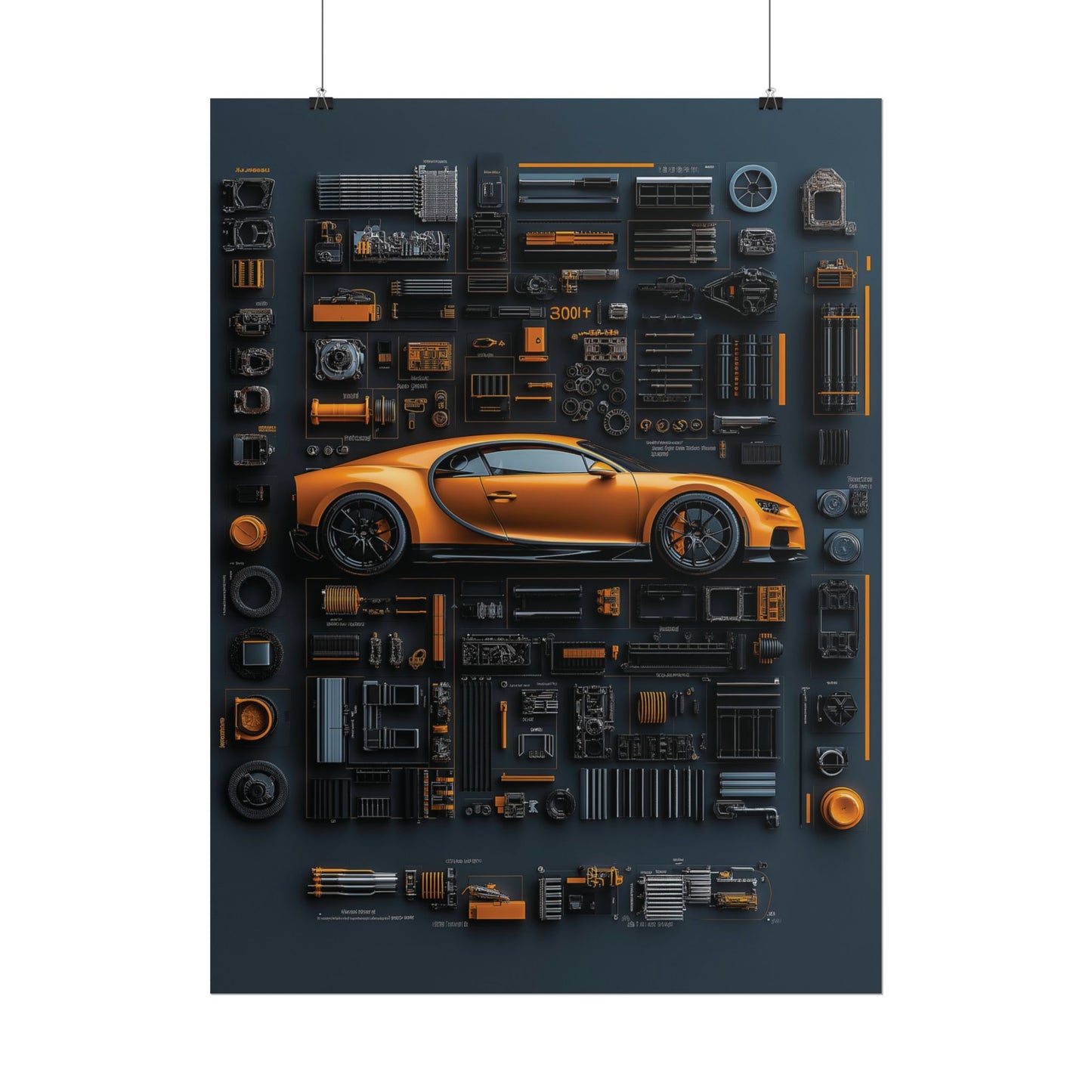 Bugatti Chiron Rolled Poster