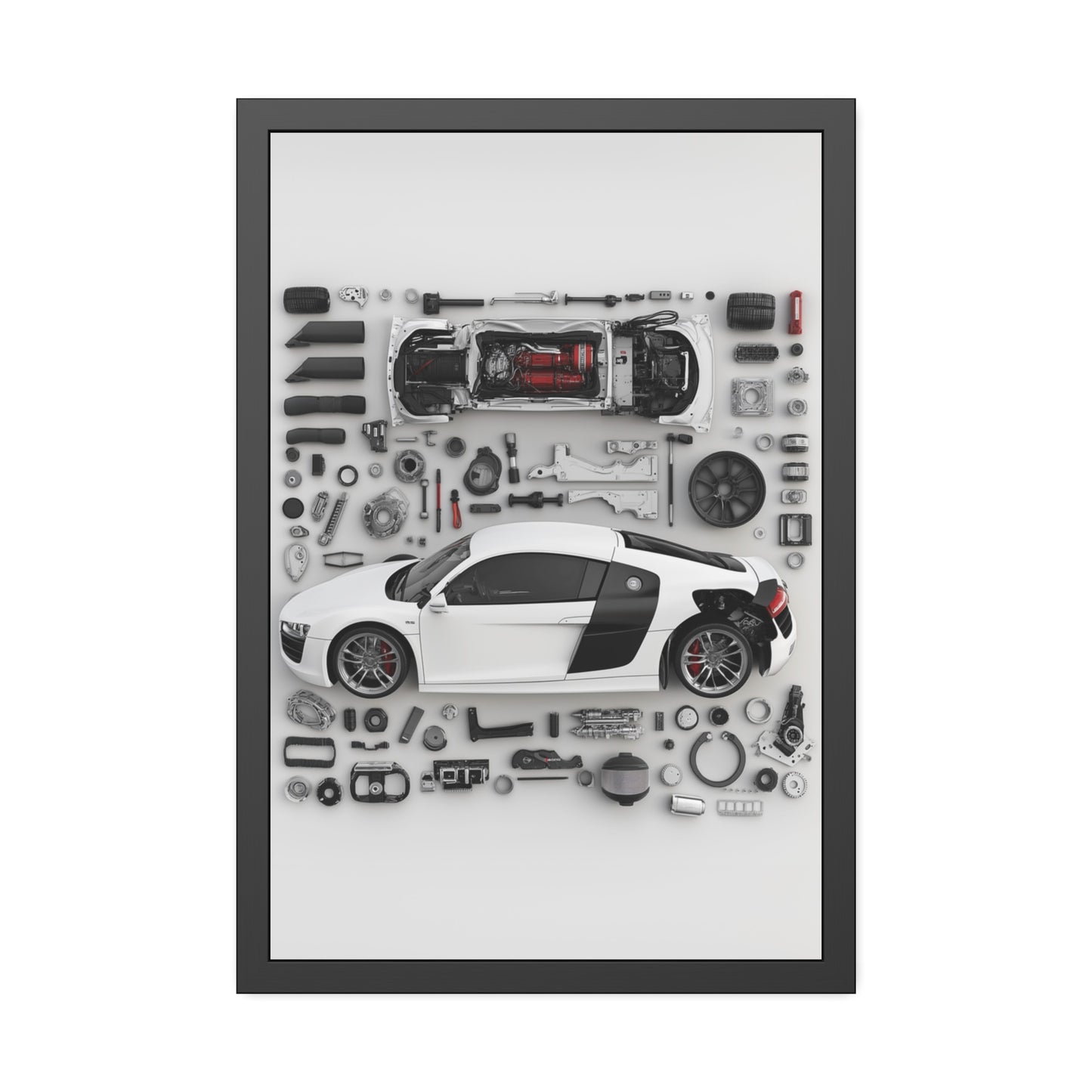 Audi r8 Framed Poster US