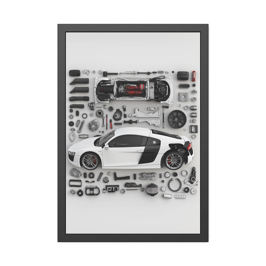 Audi r8 Framed Poster US
