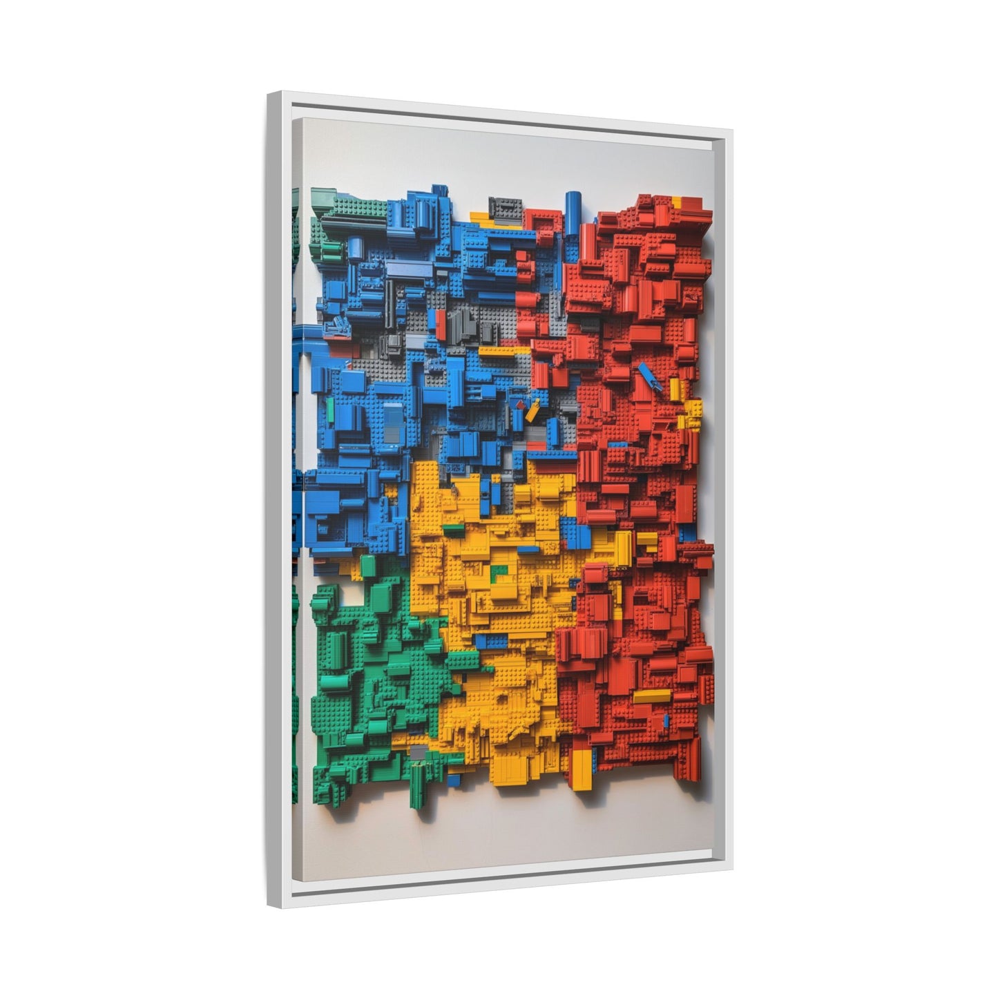 LEGO Blocks Framed Canvas