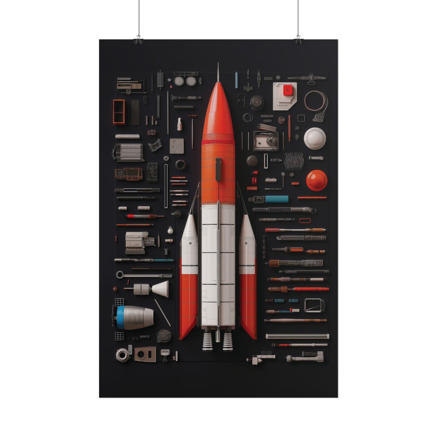Classic Rocket Rolled Poster